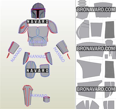 Printable Mandalorian Armor Template
